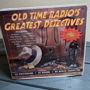 Old Time Radio Detective Audio Cassette Set Of 20 60 Programs 30hrs